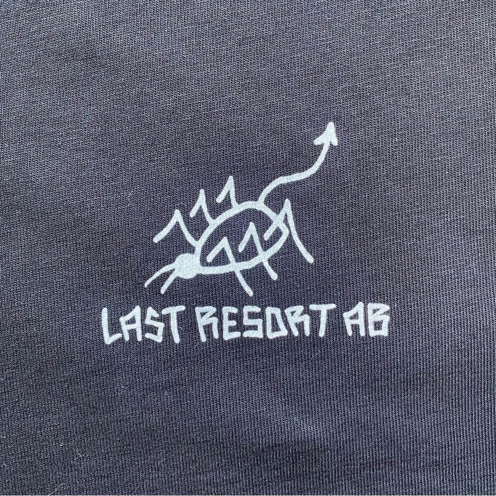 Last Resort Ab Skateboard 100% Cotton Graphic T-Shirt Tee Black M